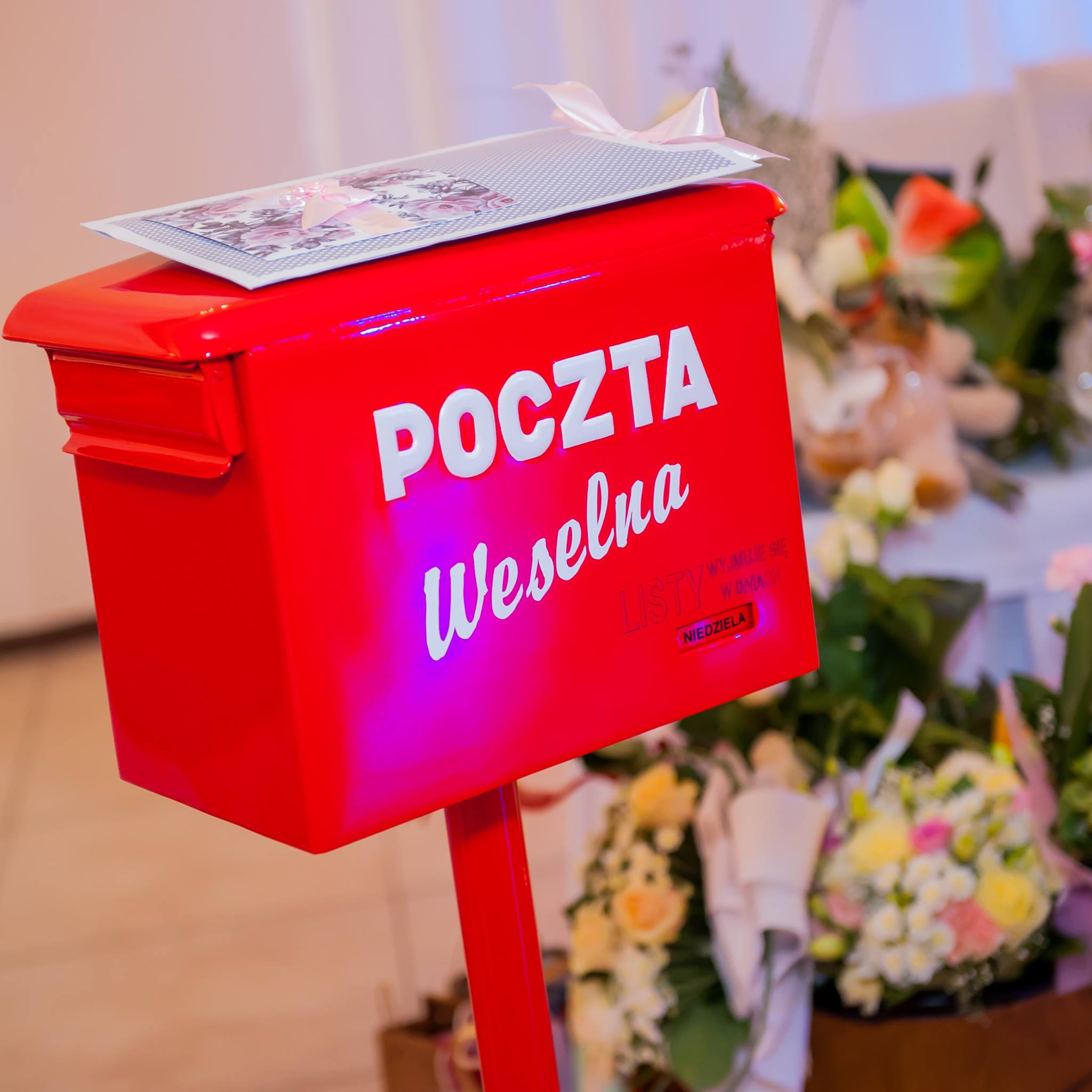 Poczta Weselna- skrzynka na koperty ślubne